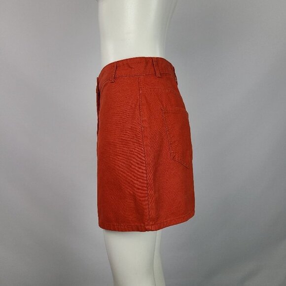 Bdg Urban Outfitters Orange Denim Skirt - Picture 5 of 12